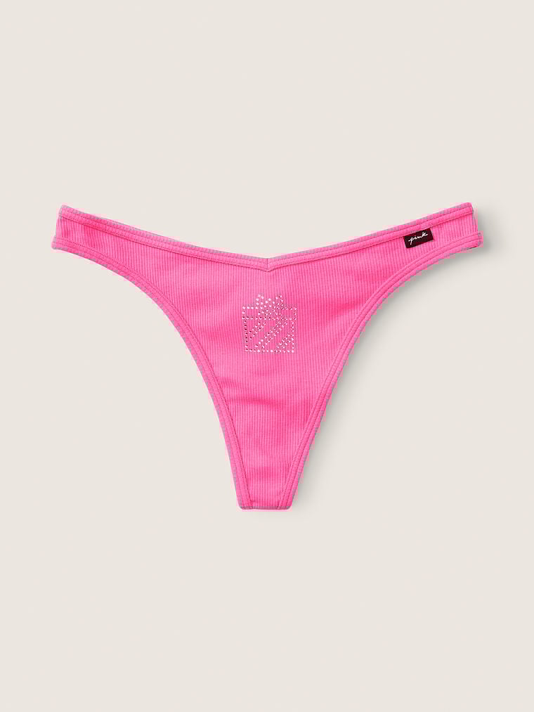 Tanga de algodón colores llamativos Pink Victoria's Secret