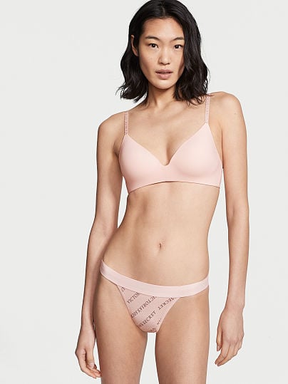 Panty de algodón cintura con logo Victoria´s Secret