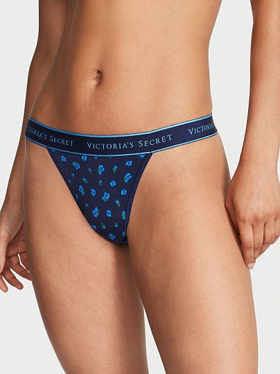 Panty de algodón cintura con logo Victoria´s Secret