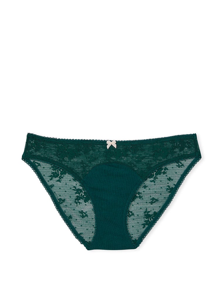 Panty tipo bikini con encaje en parte trasera Victoria's Secret
