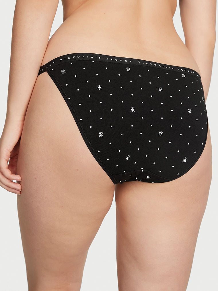 Panty tipo bikini de hilo de algodón elástico, Victoria´s Secret