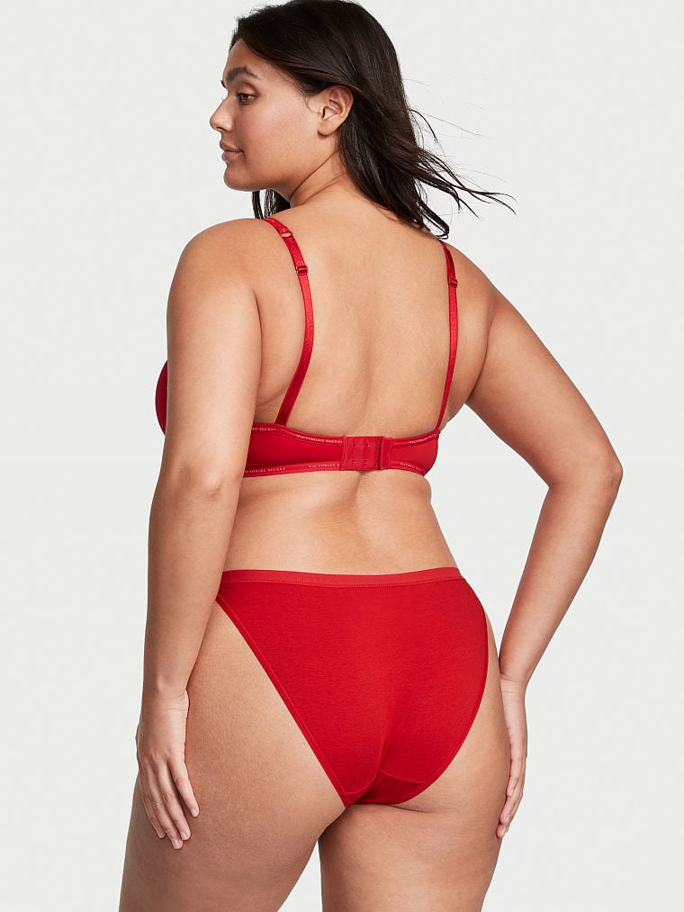 Panty tipo bikini de hilo de algodón elástico, Victoria´s Secret