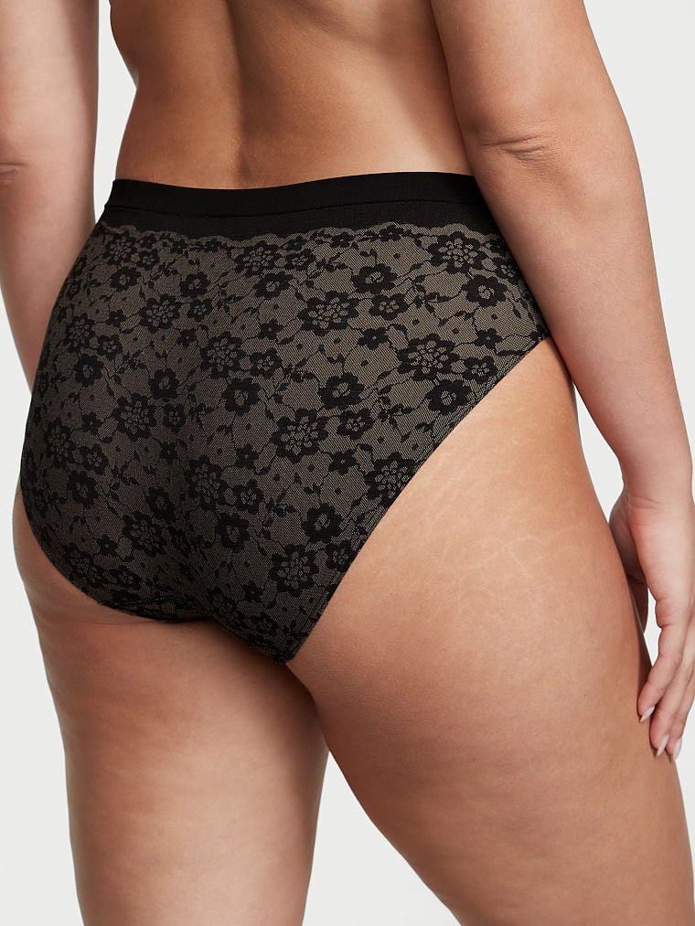 Panty pierna alta con logo