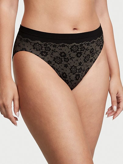 Panty pierna alta con logo