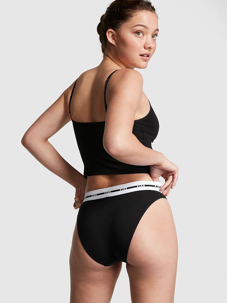 Panty tipo bikini pierna alta con logo Pink, Victoria´s Secret