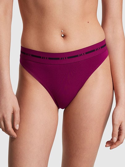 Panty tipo bikini pierna alta con logo Pink, Victoria´s Secret