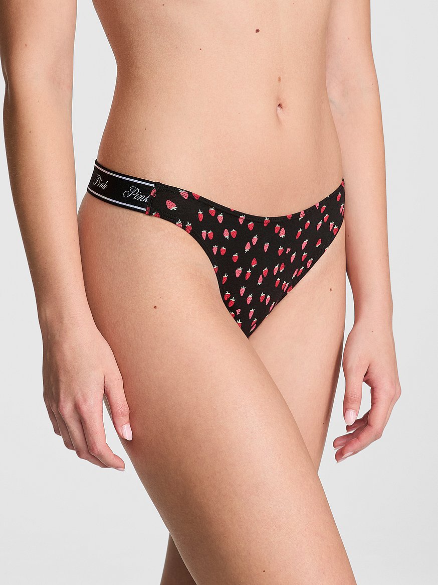 Tanga de Algodón Logo Pink, Victoria's Secret