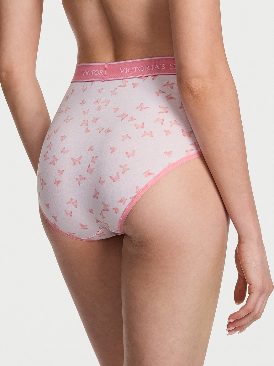 Panty de algodon a la cintura con logo