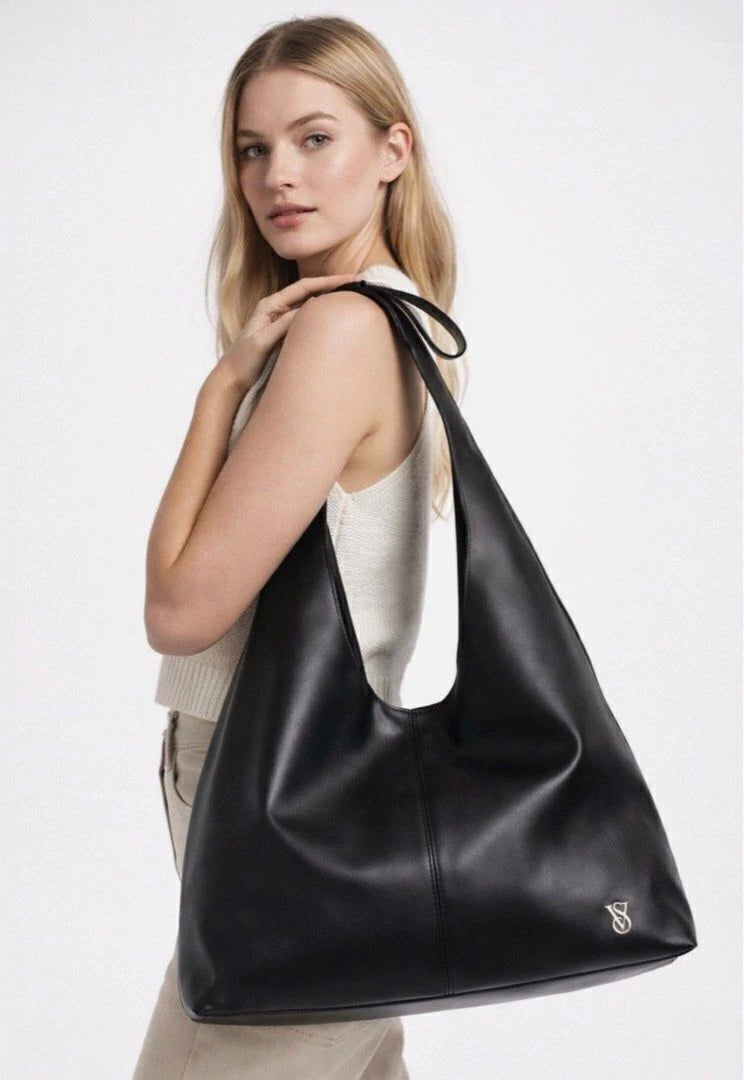 Bolsa Elegante Espaciosa (Tote Bag) de Cuero Sintético con moño by Victoria's Secret