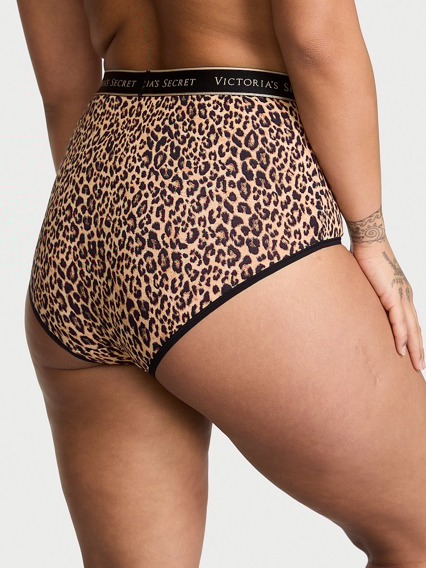 Panty de algodon a la cintura con logo