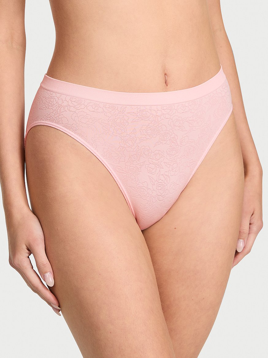 Panty de algodón elástico pierna alta by Victoria's Secret