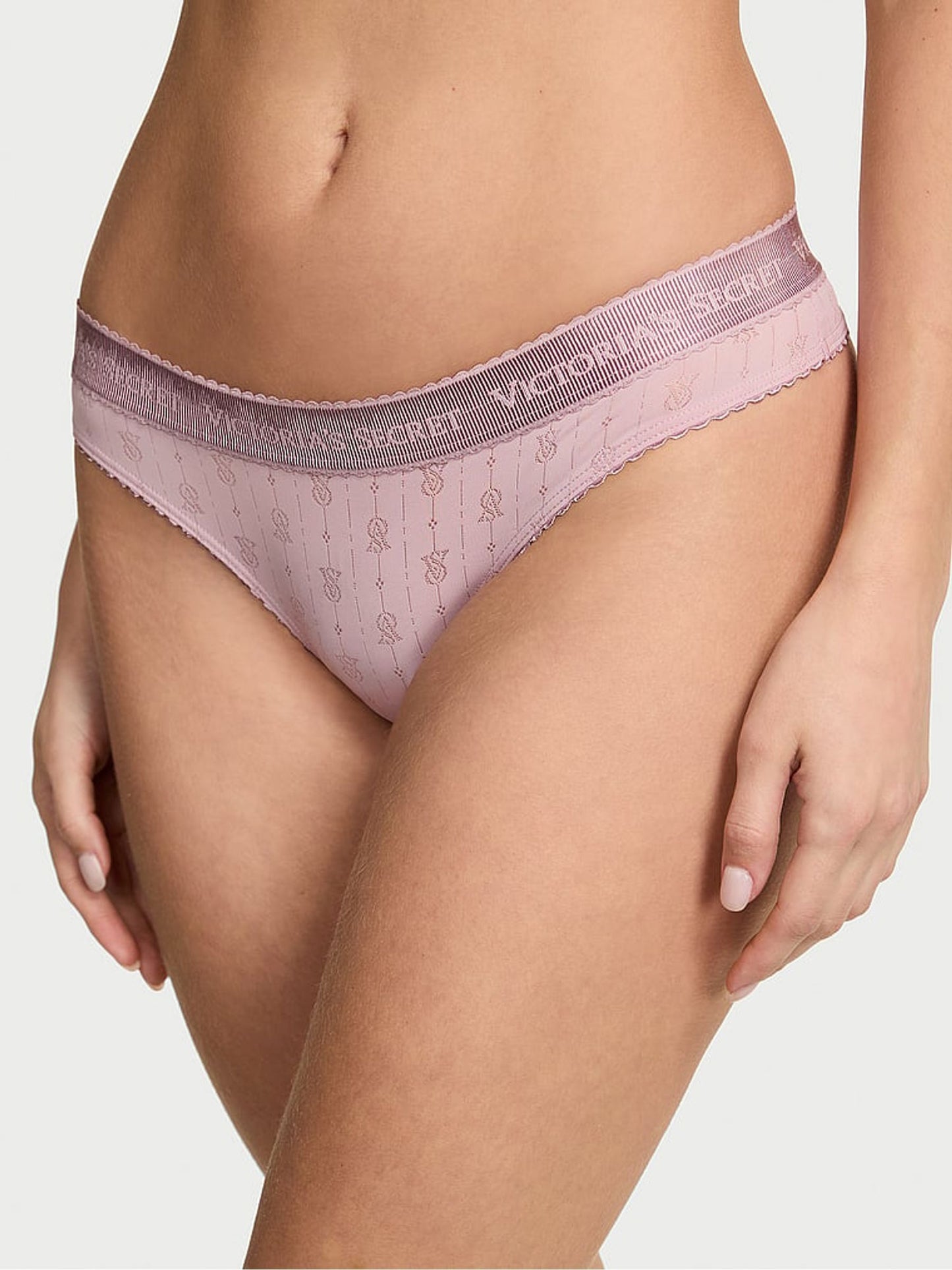 Tanga de algodón con logo Victoria´s Secret