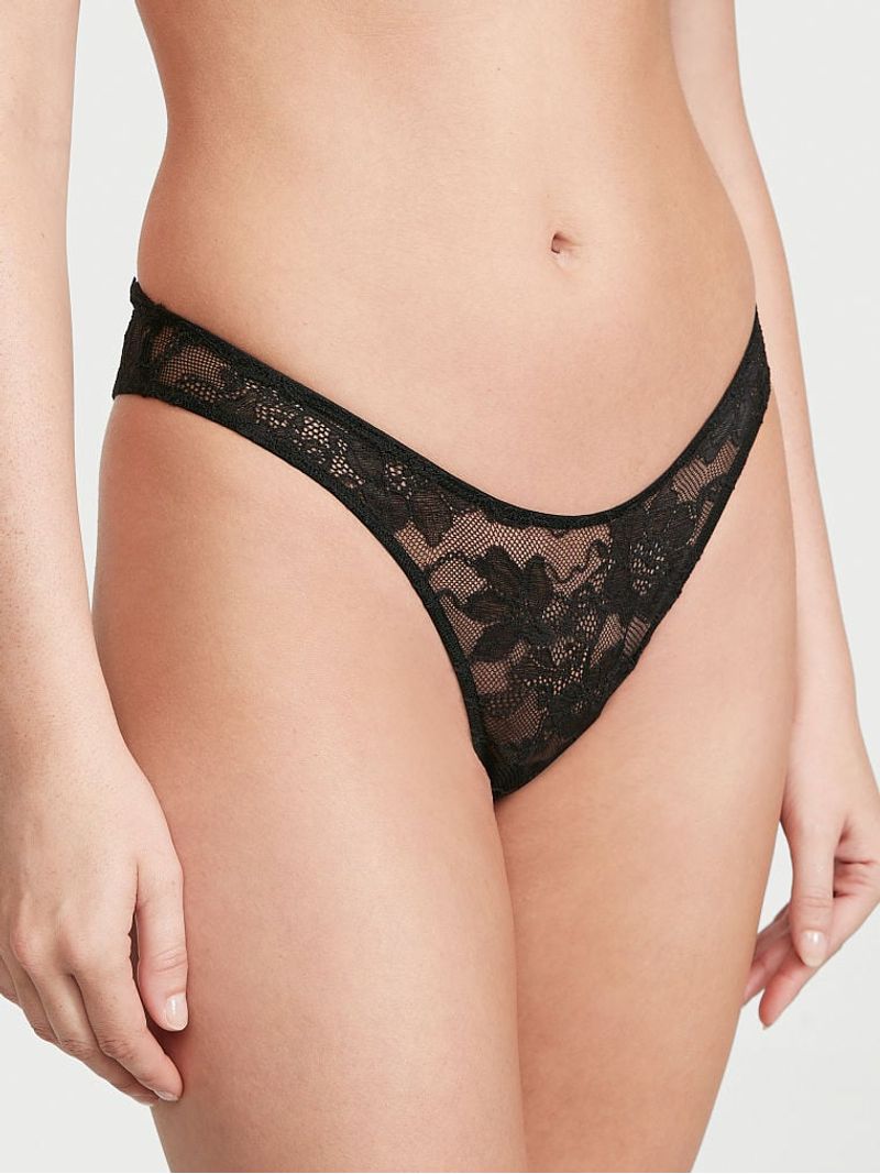 Tanga Brasileña de encaje, brillante en la parte de atras Victoria's Secret