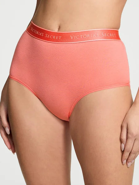 Panty de algodon a la cintura con logo