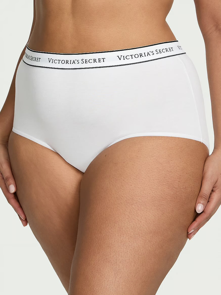 Panty de algodon a la cintura con logo