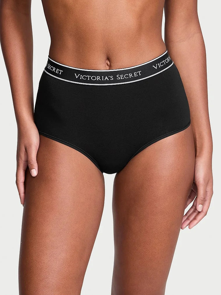 Panty de algodon a la cintura con logo