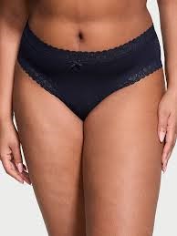 Cheeky de algodón con cintura de encaje Victoria'S Secret