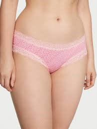 Cheeky de algodón con cintura de encaje Victoria'S Secret