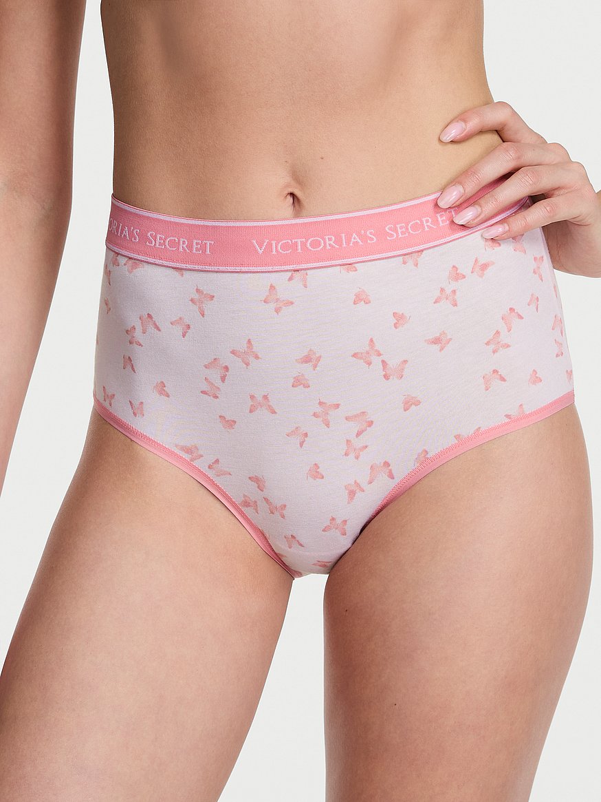 Panty de algodon a la cintura con logo