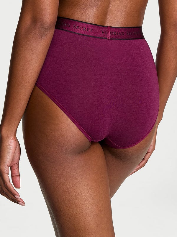 Panty de algodon a la cintura con logo