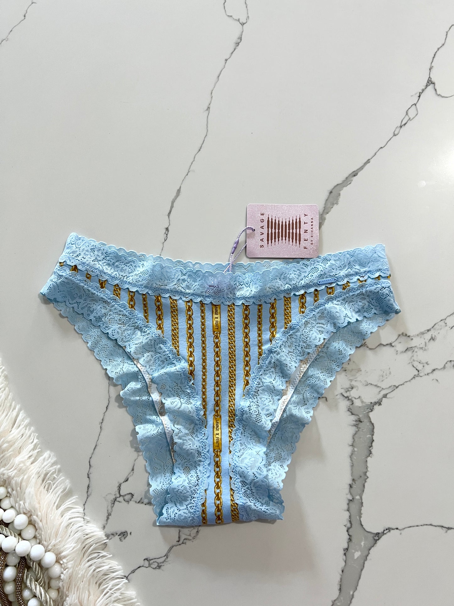 Cheeky de Algodón con Ribete de Encaje - Savage X Fenty