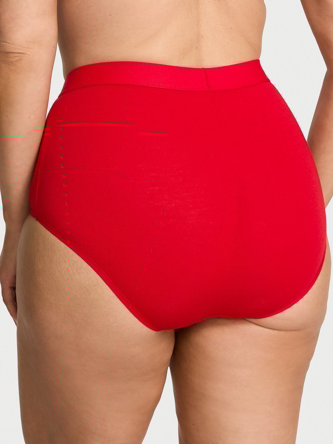 Panties de algodón de cintura alta estilo bikini y elástico con logo by Victoria's Secret