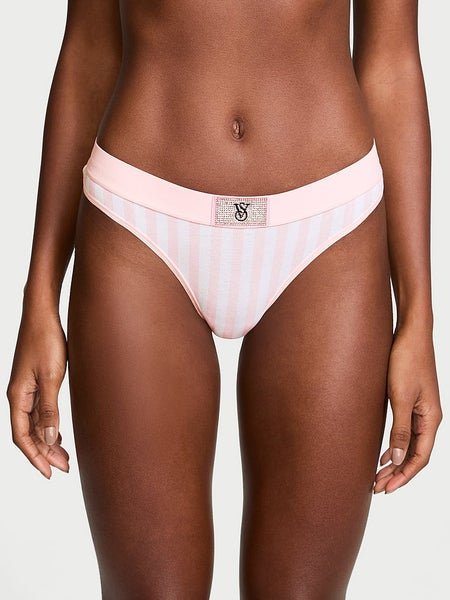 Tanga de algodón con logo Victoria´s Secret