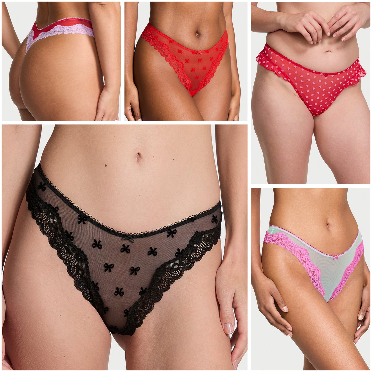 Tanga Lacie Atrevida de Malla Tease by Victoria's Secret