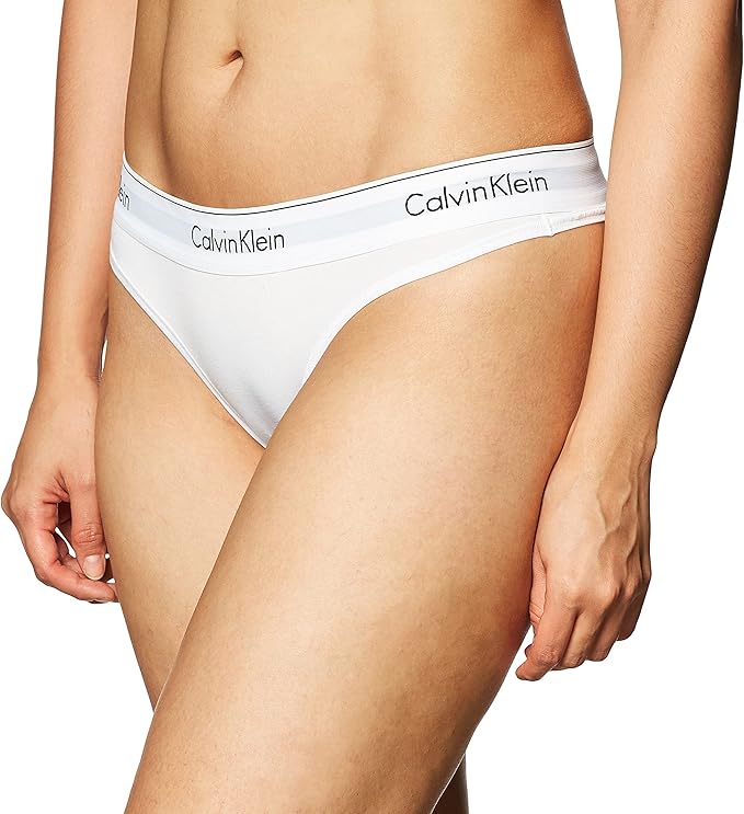 CALVIN KLEIN Tanga de algodón con elástico grueso - Talla L