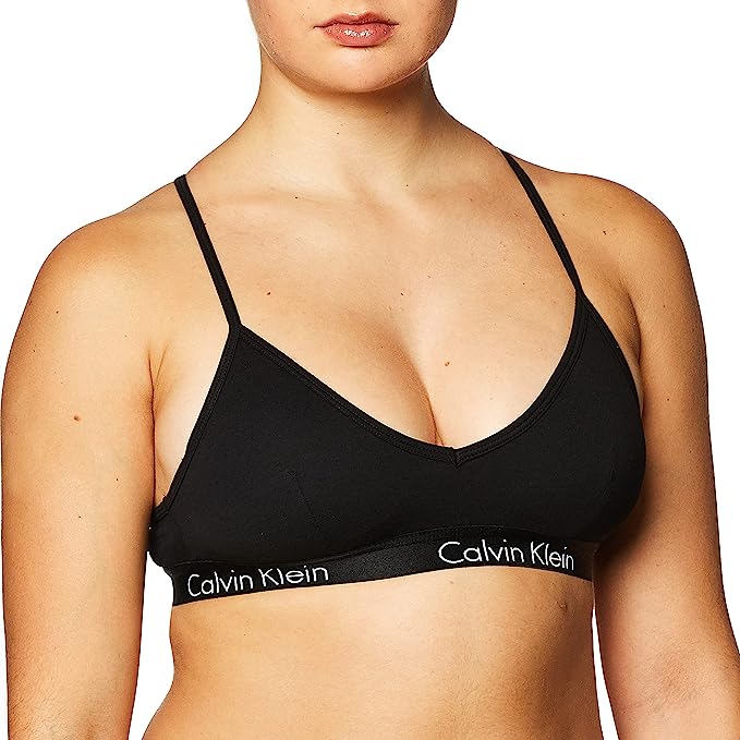 Bralette Calvin Klein de algodón con forro liviano, para mujer