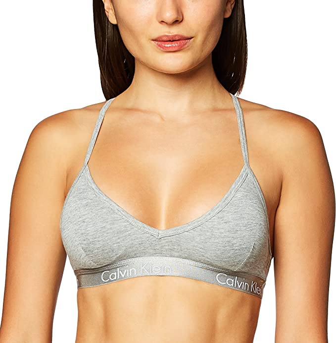 Bralette Calvin Klein de algodón con forro liviano, para mujer