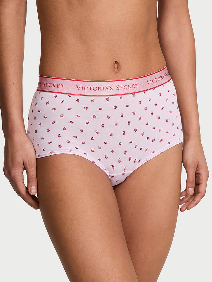 Panty de algodon a la cintura con logo
