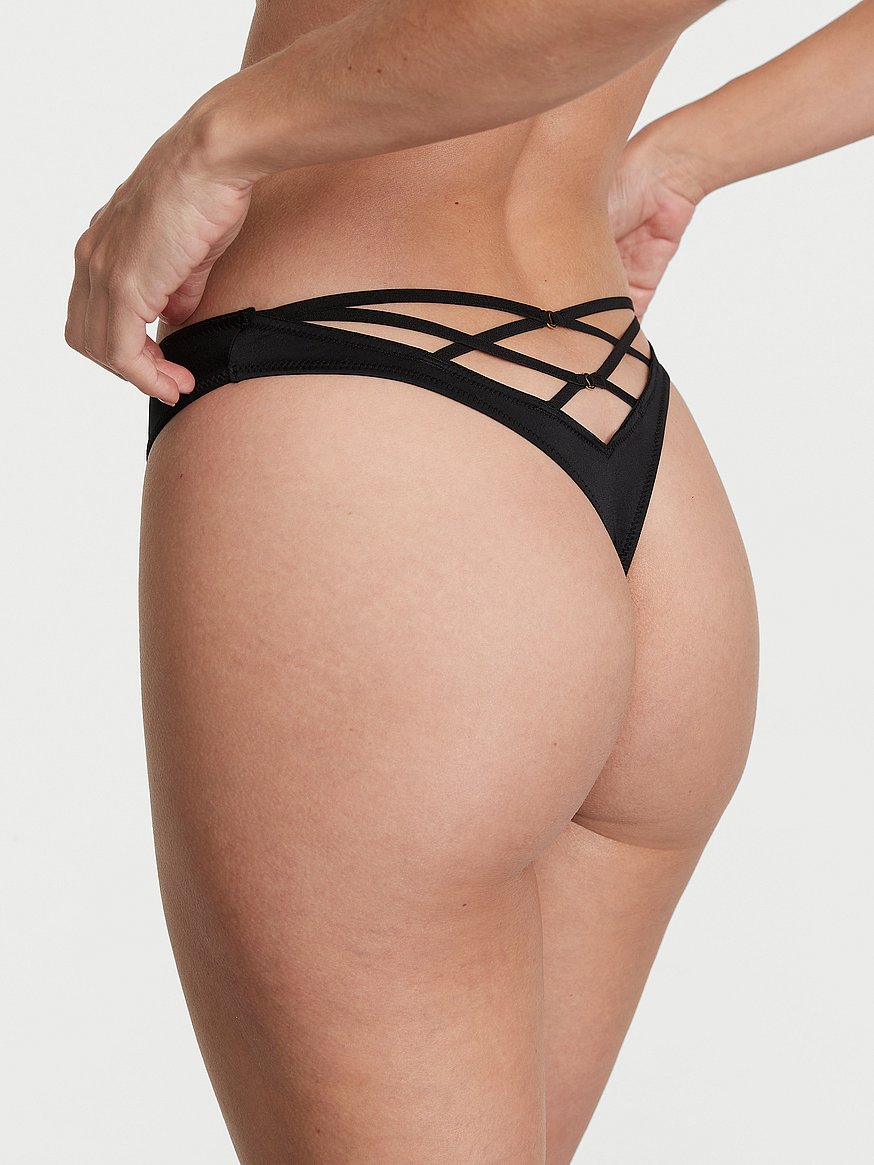 Tanga de pierna alta con tiras en la espalda, Victoria's Secret