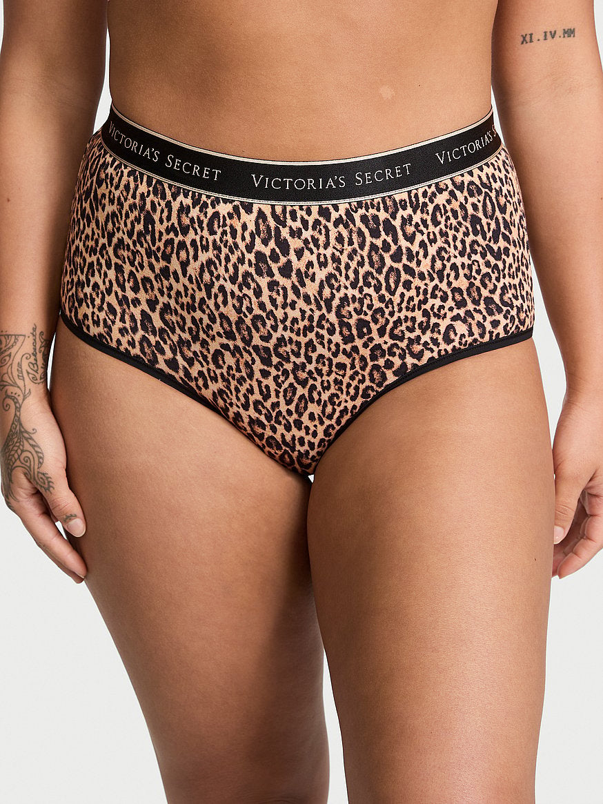 Panty de algodon a la cintura con logo