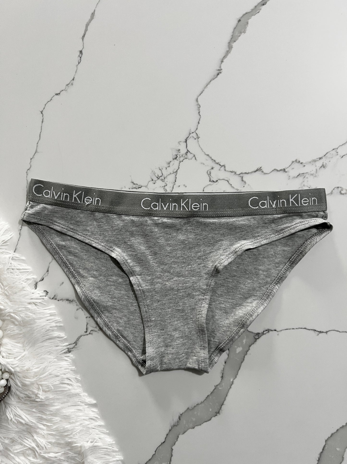 Calvin Klein Bikini de algodón con logotipo en elástico