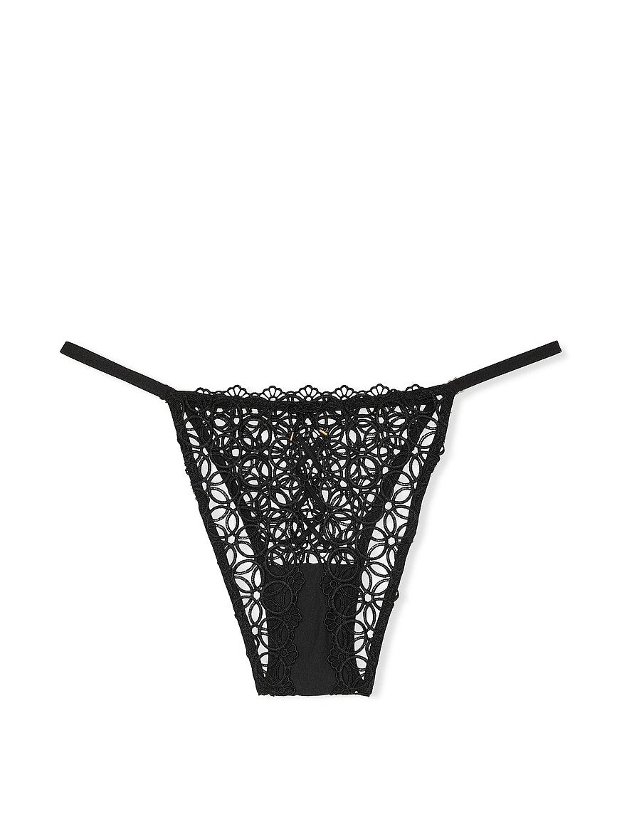 Panty Brasileña de tejido geométrico fino Victoria's Secret