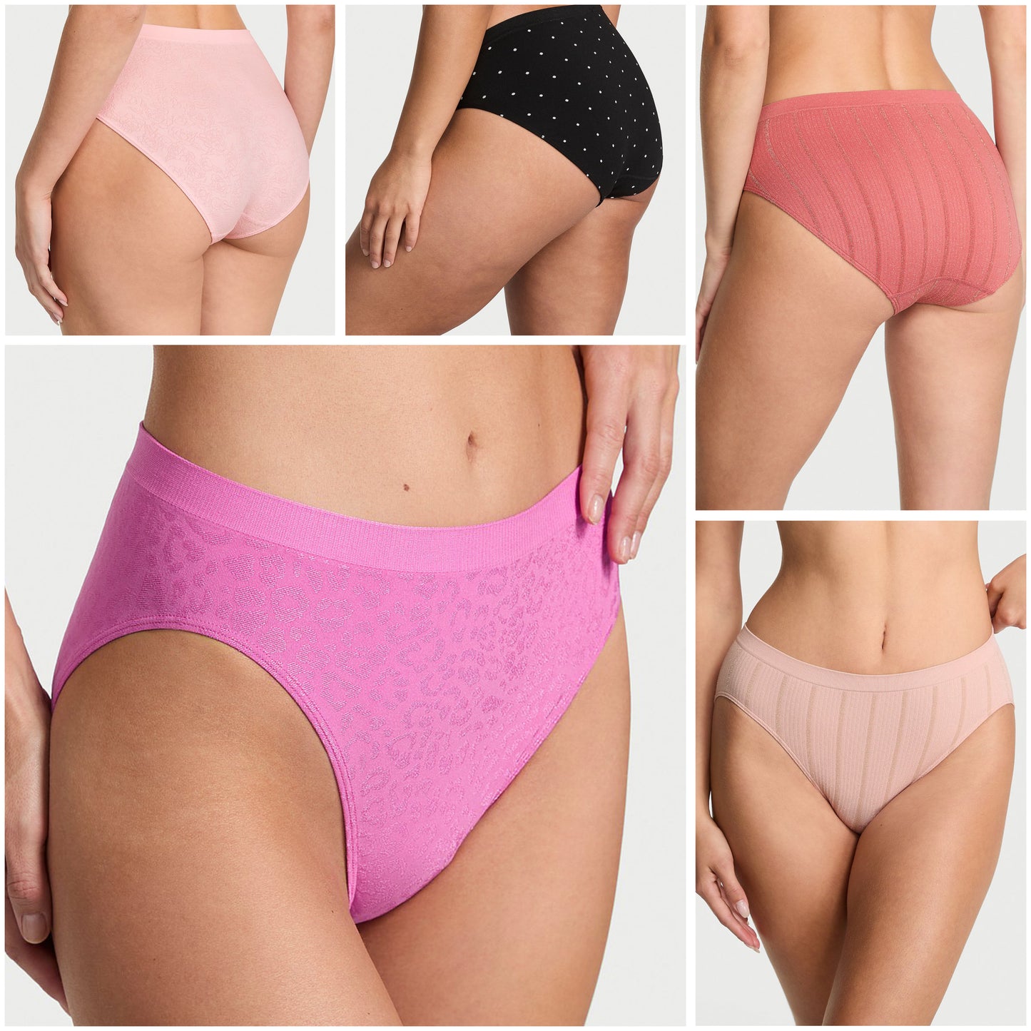 Panty de algodón elástico pierna alta by Victoria's Secret
