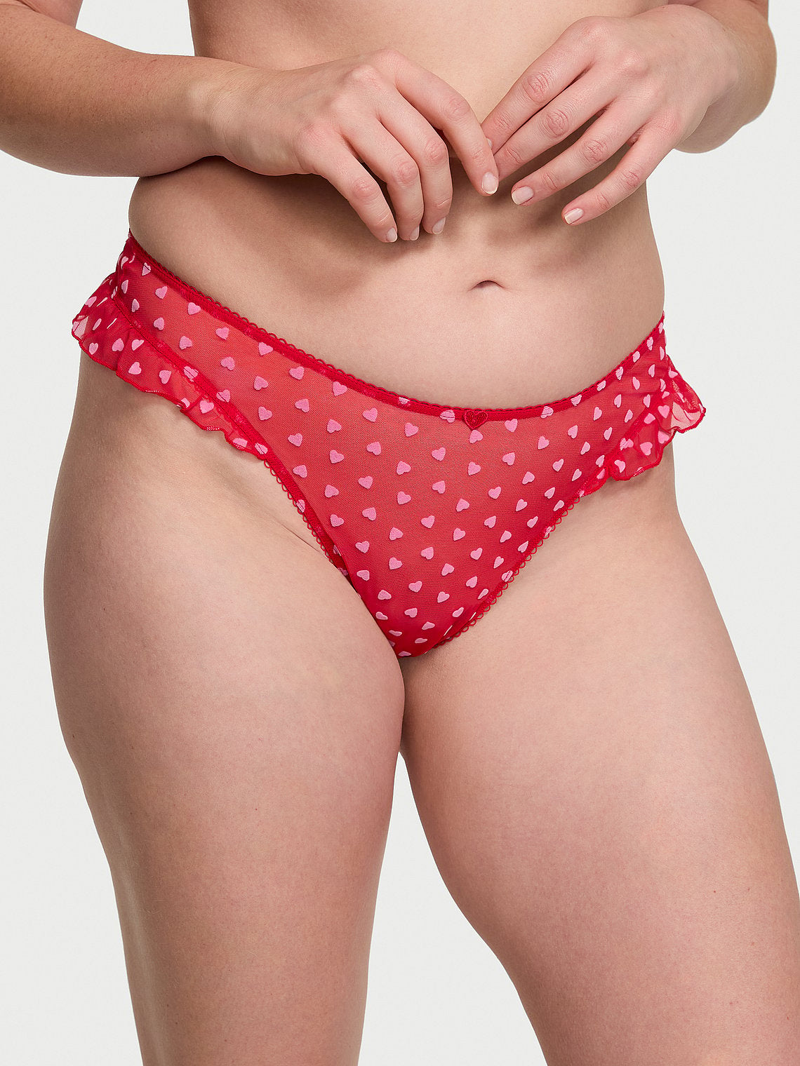 Tanga Lacie de Malla Tease by Victoria's Secret