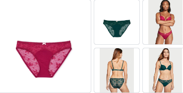Panty tipo bikini con encaje en parte trasera Victoria's Secret