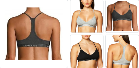 Bralette Calvin Klein de algodón con forro liviano, para mujer
