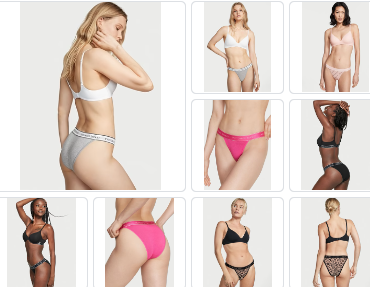 Panty de algodón cintura con logo Victoria´s Secret