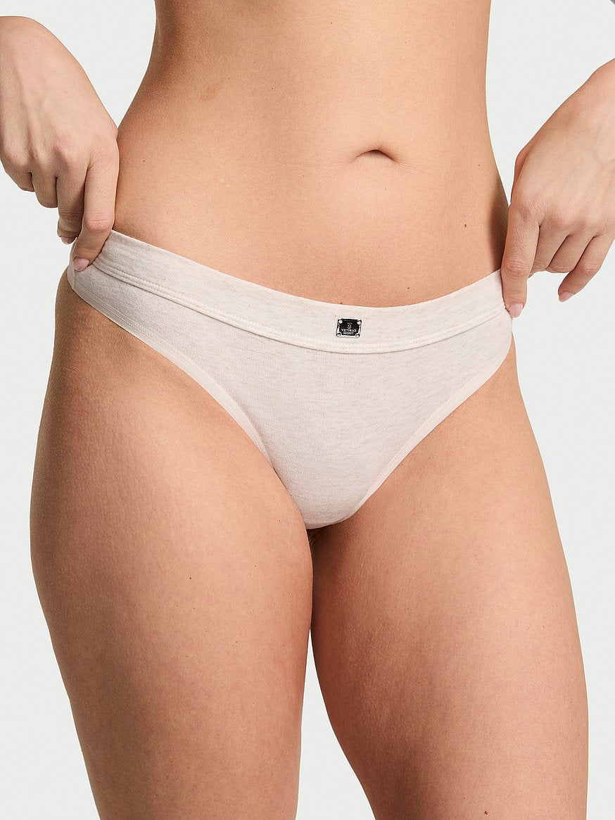 Tanga de algodón con logo Victoria´s Secret