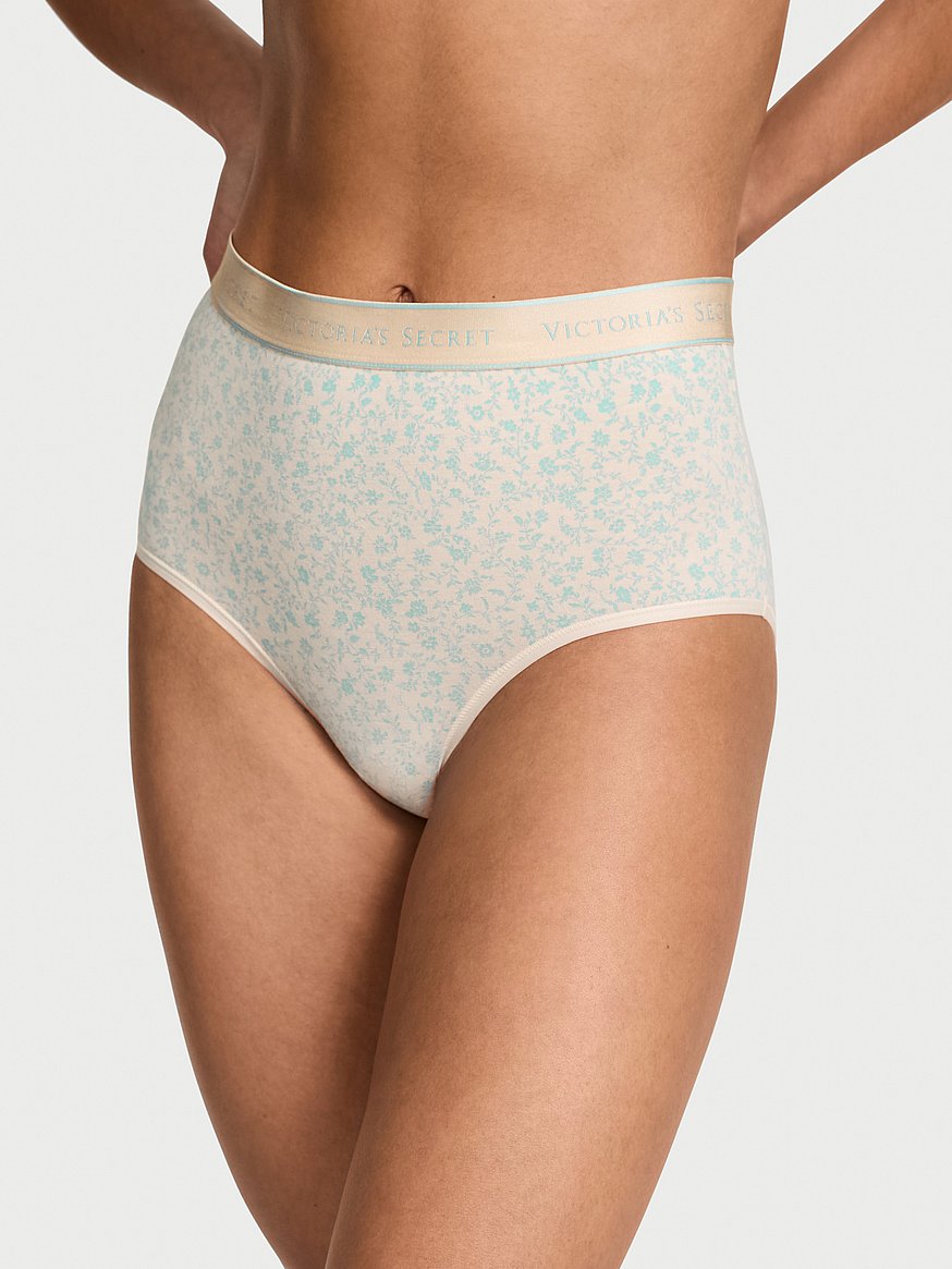 Panty de algodon a la cintura con logo