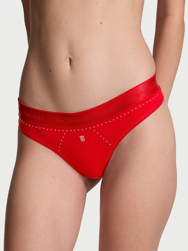 Tanga de algodón con logo Victoria´s Secret