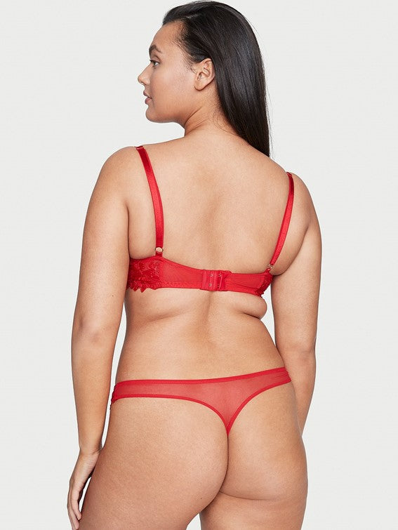Tanga con bordados florales Ziggy Glam Victoria´s Secret