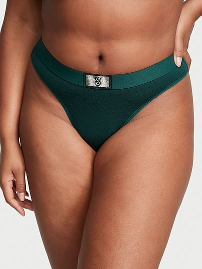Tanga de algodón con logo Victoria´s Secret