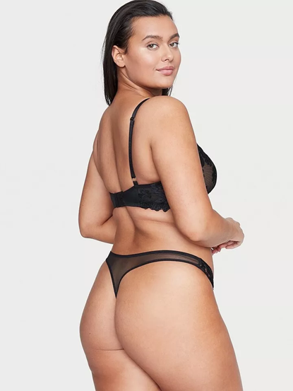 Tanga con bordados florales Ziggy Glam Victoria´s Secret