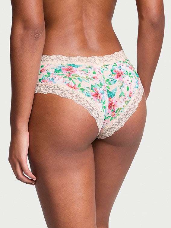 Cheeky de algodón con cintura de encaje Victoria'S Secret