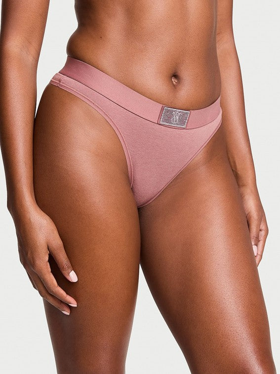 Tanga de algodón con logo Victoria´s Secret