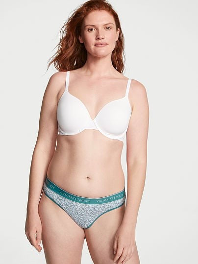 Tanga de algodón con logo Victoria´s Secret